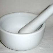 MORTAR WITH PESTLE
